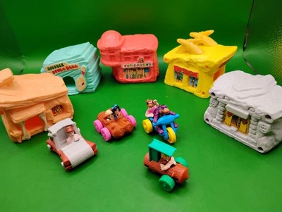 McDonalds Happy Food 1994 Picapiedra Las Casas de Cine x5 Foto 1 de 4