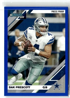 2019 Donruss #73 Dak Prescott Press Proof Blue - Image 1 of 2