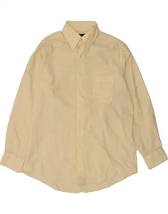 DOCKERS Mens Wrinkle Free Shirt Size 16 1/2 Large Beige Cotton CL08 - Picture 1 of 3