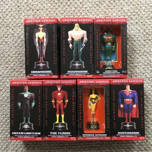 DC Direct Justice League Animated Series Mini-Maquettes Set of 7 Superman Flash - Picture 1 of 11