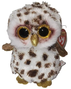 Ty Beanie Boos - WHOOLIE the Owl (6 Inch) 2023 NEW MWMT Stuffed Animal Plush Toy - Picture 1 of 7
