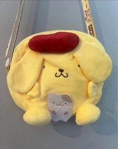 Lindo Bolso Bandolera Pompompurina Amarillo Felpa Moneda Tarjeta de Identificación Teléfono Auricular Bolso de Hombro - Imagen 1 de 4