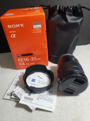 SONY FE16-35mm F4 ZA OSS full frame Vario tessar Lens New In Box UNUSED! - Image 1 of 4
