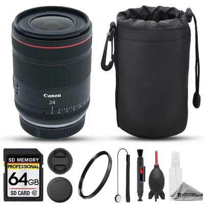 Lente Canon RF 24 mm f/1,4 L VCM - Paquete de memoria de 8 piezas 64 GB Foto 1 de 4