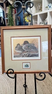1987 Michigan Duck Stamp Framed/Signed Print By Larry Hayden #963/975 - Picture 1 of 21