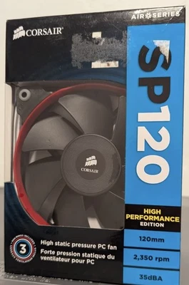 Ventiladores PWM Corsair SP120 de alto rendimiento 120 mm - Paquete de 2 - NUEVOS Foto 1 de 3