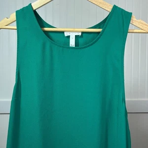 Vestido recto Leith nuevo con etiquetas verde sin mangas para mujer L informal trabajo oficina minimalista - Imagen 1 de 10