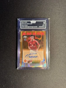 Topps Chrome UCC 24/25 Harry Amass RC Manchester United Auto 24/25 AOG 9 No PSA - Picture 1 of 2