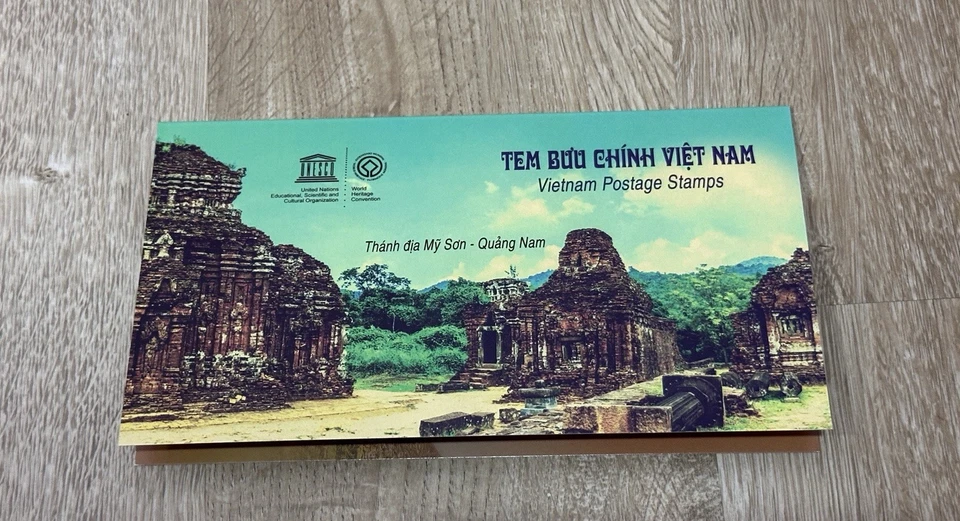 COLECCIÓN VIETNAM MI HIJO SANTUARIO PRESENTACIÓN PAQUETE SELLO MNH + BLOQUE USADO Foto 1 de 4