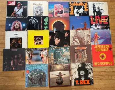 23 LP Lot -Black Sabbath - Fleetwood Mac - Stones - T. Rex - Eagles - Rush Foto 1 de 4
