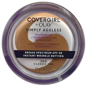 Covergirl & Olay Simply Ageless Foundation 260 Classic Tan **See Photos - Picture 1 of 3