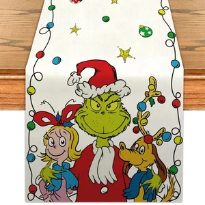 Weihnachten Tischläufer Navidad Küche Esstisch Herzstück Winter Xmas D... - Bild 1 von 6