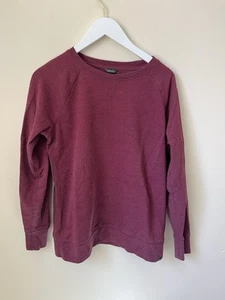 Eddie Bauer Women’s Burgundy Crew Neck Sweatshirt Size Medium - Picture 1 of 5