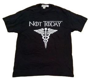 Not Today Camiseta Hombre Talla L Caduseus Gráfico Algodón Negro - Imagen 1 de 4