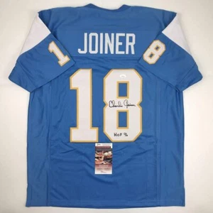 Autographed/Signed CHARLIE JOINER HOF 96 San Diego Powder Blue Jersey JSA COA - Picture 1 of 4