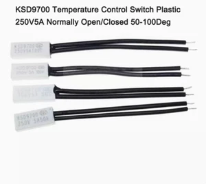 KSD9700 Temperature Control Switch Plastic 250V5A Normally Open/Closed 50-100Deg - Picture 1 of 3