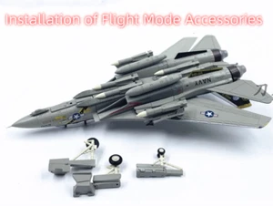 1/100 US F-14A Tomcat Fighter F14 VF-84 Aircraft Model Pirate Flag Squadron WLTK - Picture 1 of 19