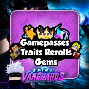 💎 Roblox ANIME VANGUARDS | Gamepasses, Rasgo Rerolls, Gemas y Oro | RÁPIDO Y FÁCIL - Imagen 1 de 22