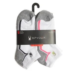 Calze Spyder donna taglio basso lineare confezione da 5 bianche taglia unica nuove con etichetta - Foto 1 di 6
