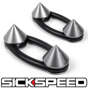 POLISHED SPIKED ALUMINUM BUMPER QUICK RELEASE FASTENERS KIT FOR TRUNK HATCH P11 - Bild 1 von 1