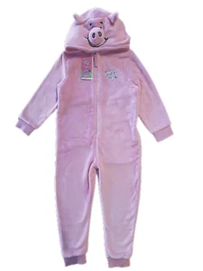 Percy Pig M&S Girls Boys All in One Pyjamas Kids Marks & Spencer BNWT Age 6-7yr - Picture 1 of 5