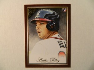 2019 Topps Gallery Wood Rookie Card of Austin Riley - Braves  # 5 HOT HOT
