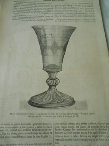 Le Verre des Huit Prêtres Gravure Antique Print 1877 - Picture 1 of 1