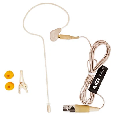 AKG C111 LP Ear-Hook Ear-Set Microphone Mic+Windscreen+Carry Pouch+Cable Clip - Image 1 of 4