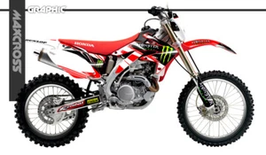 Maxcross Design Graphic kit Full Decal FOR HONDA 2004-2019 CRF250X CRF450X - Picture 1 of 7