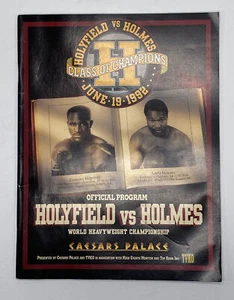 Evander Holyfield Larry Holmes official onsite program boxing TVKO fight JUNE 92 - Picture 1 of 12