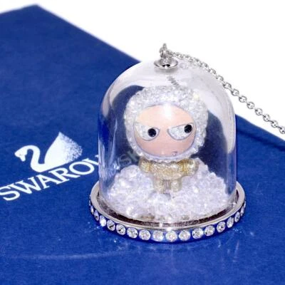 Swarovski Elliot Snow Globe Pendant Necklace Crystal Snow Globe from JAPAN - Imagem 1 de 4