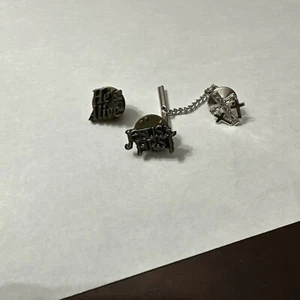 Lot of 3-Tie Tack Lapel Pins Christian Religious Focus Three Crosses Jesus First - Picture 1 of 5