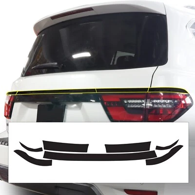 Fits Nissan Armada 2021-2024 Rear Bumper Chrome Delete Decal Blackout Vinyl Trim - Изображение 1 из 4