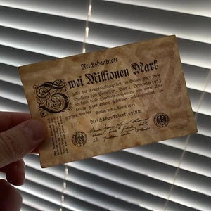 Germany ZWEI MILLIONEN TWO 2 MILLION MARK Banknote 1923 GERMAN Currency BERLIN - Picture 1 of 4