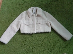 KurzeTeddy Jacke von ZARA - Cremefarben - NEU mit Etikett - Grösse M - Bild 1 von 6