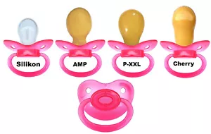 ABDL ADULT BIG CIFIER "Chystal Pink" piastra bocca 85 x 60 mm - 4 varianti - Foto 1 di 3