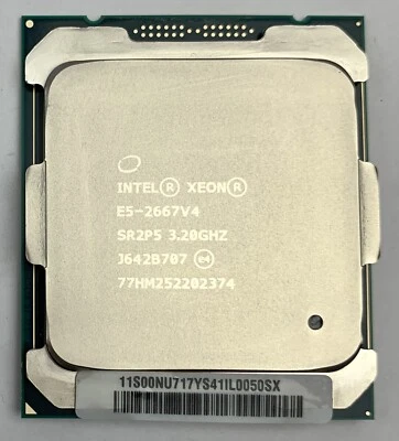 Intel Xeon E5-2667V4 - 8x 3,20 -3, 60 GHZ Server-Cpu/Processore (SR2P5) LGA2011 - Immagine 1 di 4