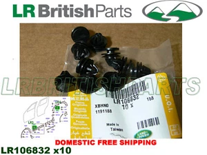 LAND ROVER CLIPS GAMA MOLDEO ROVER SPORT LR3 LR4 JUEGO DE 10 FABRICANTES DE EQUIPOS ORIGINALES NUEVO LR106832 - Imagen 1 de 4