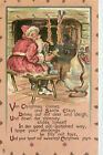 Tuck Santa Claus Christmas Postcard Sereis 8 Leatherette (not Leather)