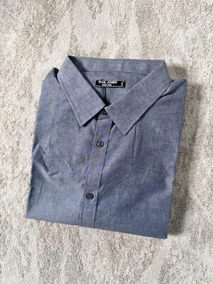 PAUL JONES Since 1958 Men's Long Sleeve Dress Shirt Blue Big Tall size 4XL NWT Foto 1 de 4