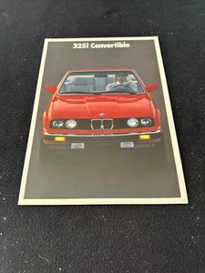 BMW 325i 1990 convertible folleto serie E30 3 conv't raro catálogo de ventas de EE. UU. - Imagen 1 de 8