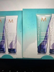Moroccanoil Blonde Perfecting Purple Shampoo & Conditioner 0.35 oz-10 Pack - Picture 1 of 1