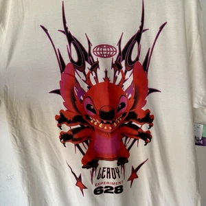 Disney Stitch Leroy Experiment 628 Film Film weiß Erwachsene T-Shirt Tee XL SS - Bild 1 von 5
