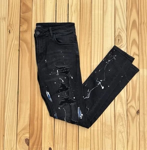 EMBELLISH Denim Men's Blue Jeans, Size 34, Distress - Picture 1 of 14