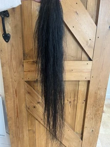 Quality genuine horse tail Rocking Horse Tail Hair Black - Picture 1 of 2