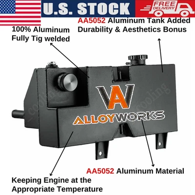 Coolant Reservoir Overflow Tank Fits Peterbilt 357 388 Kenworth T660 T880 T2000. Foto 1 de 4