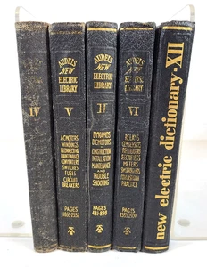 Audels New Electric Library 1943-45 ~ Volumes 2, 4, 5, 6, & 12 - Picture 1 of 11