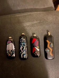 4 dichroitische Glas Anhänger - Bild 1 von 4