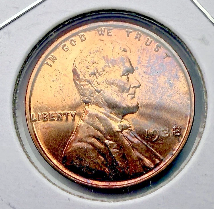 1938-P Lincoln Wheat Proof ~ Beautiful Red Coin ~ GREAT DATE ~ X97 - Image 1 of 4