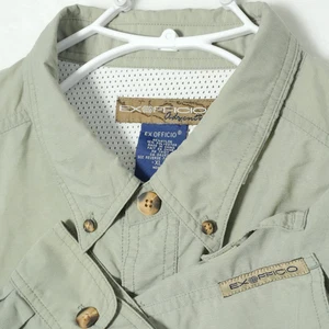 EXOFFICIO Adventure Button Shirt Men's XL Beige Vented Long Sleeve Performance - Picture 1 of 7